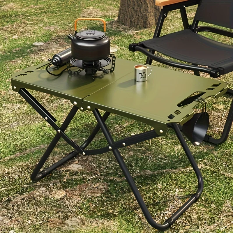 Outdoor Camping Kitchen Table - Portable Folding Camping Table,Stainless Steel Outdoor