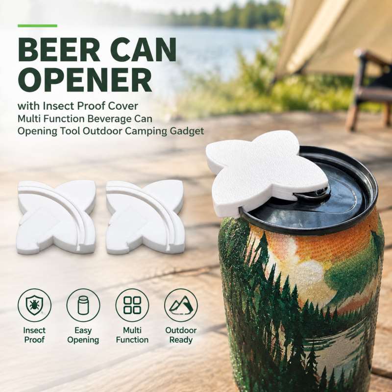 Outdoor Camping Tools - Beer Can Opener with Insect Proof