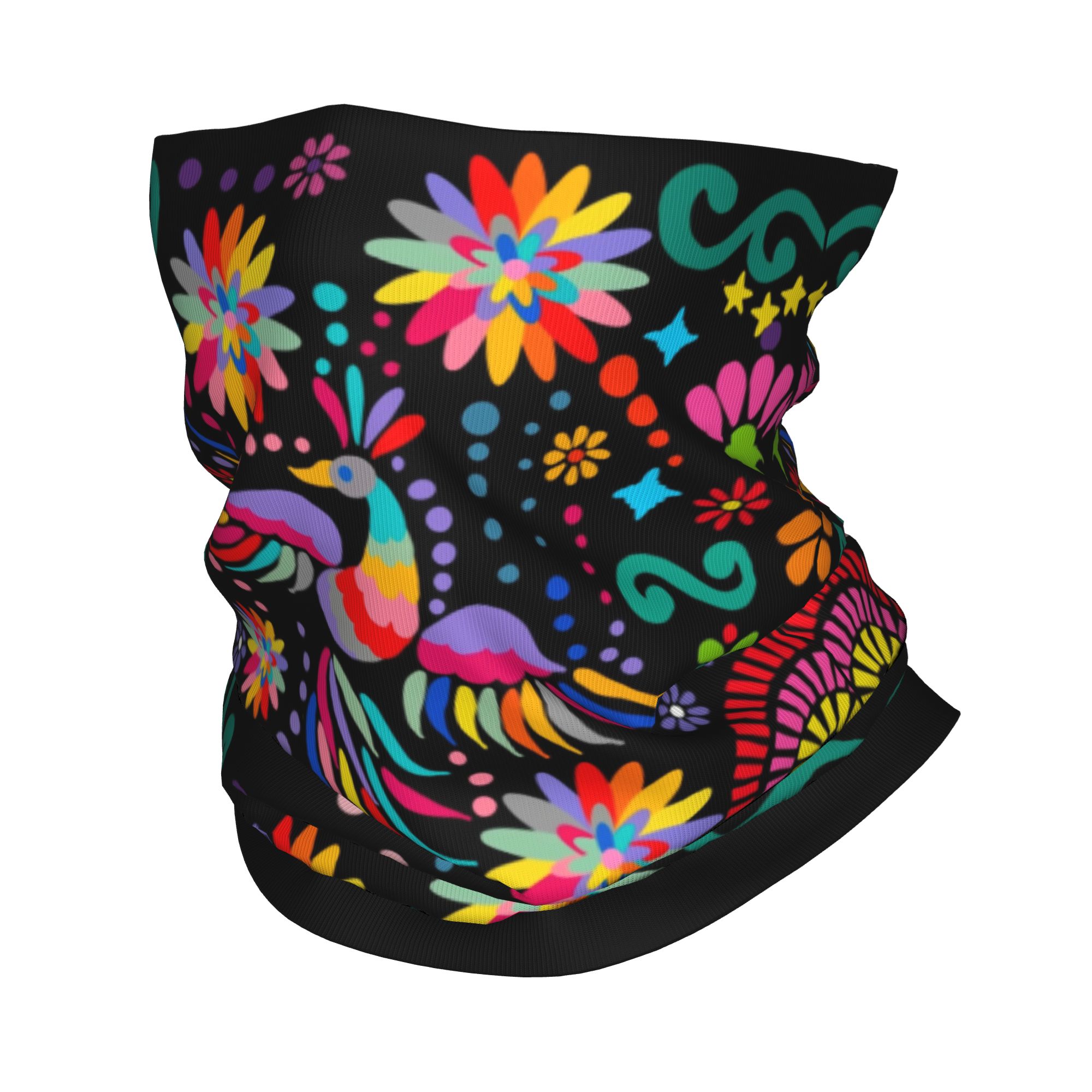 Trekking Gaiters - Custom Mexican Floral Flower Textile Bandana