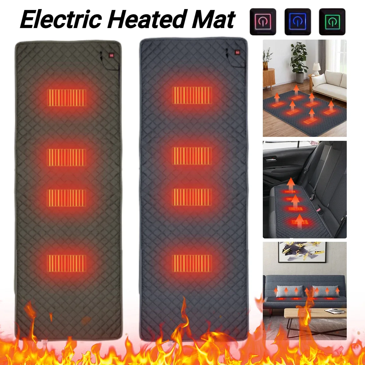Outdoor Camping Carpet - 5V Heating Sleeping Mat Multi-functional Sleeping