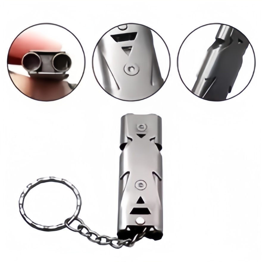 Survival Whistle Keychain–High - Outdoor Camping Youtube recension och pris