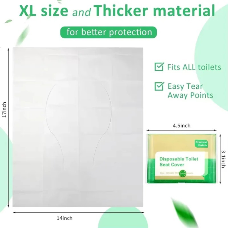 10-120PCS Disposable Toilet Se - Outdoor Camping Carpet recension och pris
