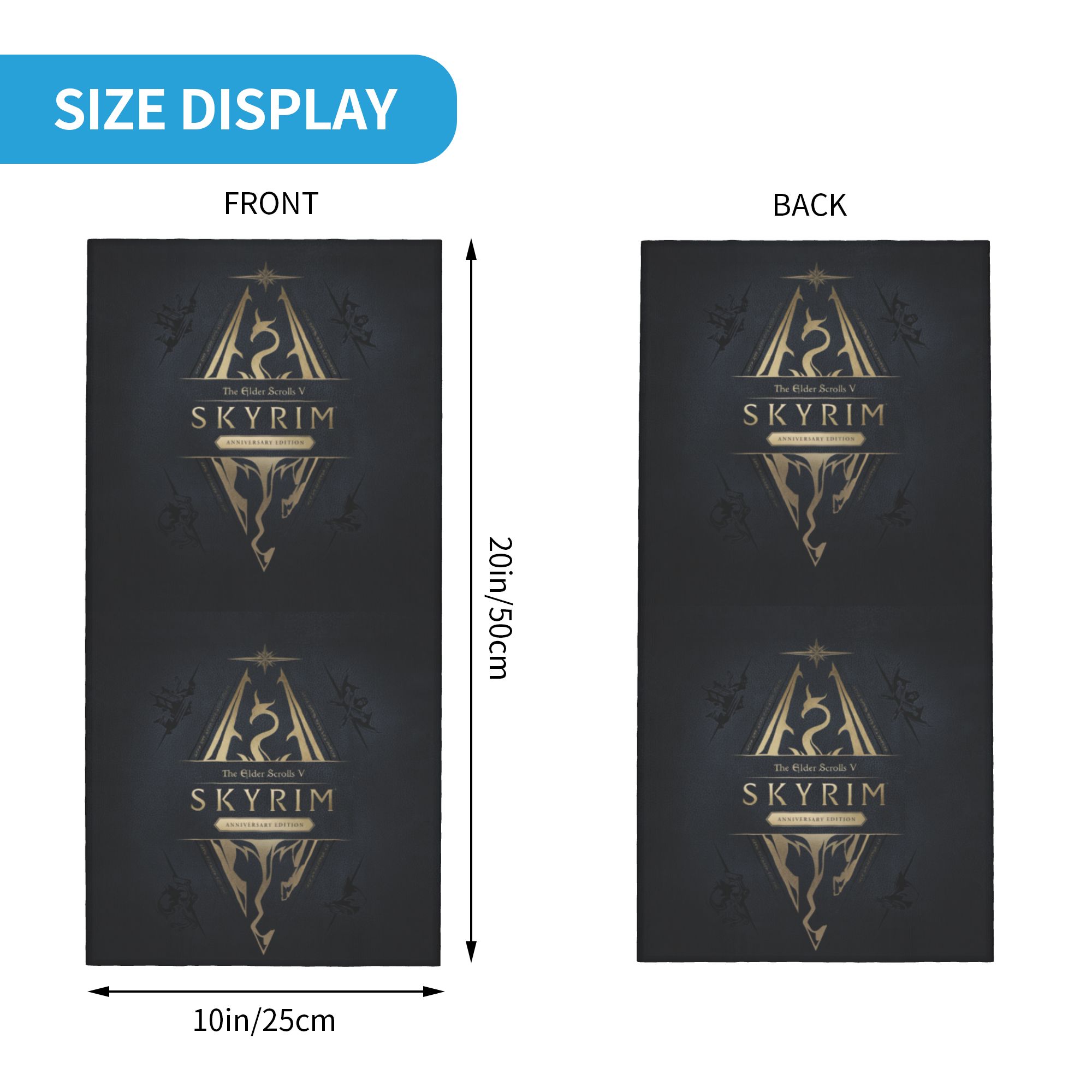 Custom Skyrim Logo Bandana Win - Trekking Gaiters recension och pris