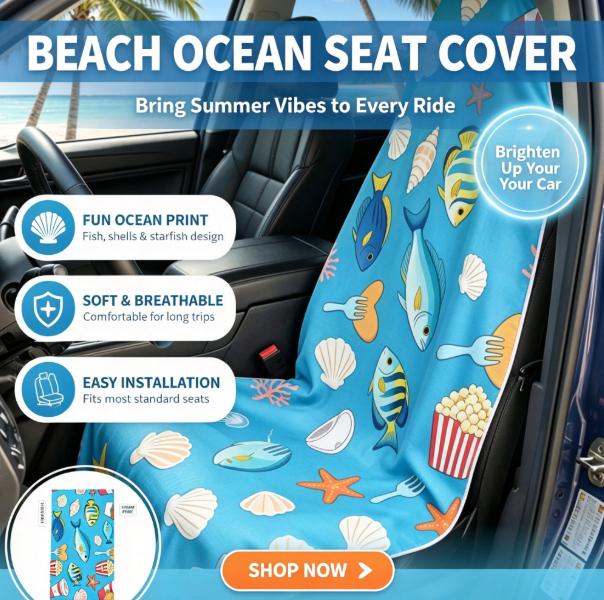 2‑in‑1 Beach Towel Car Seat Co - Outdoor Camping Carpet recension och pris