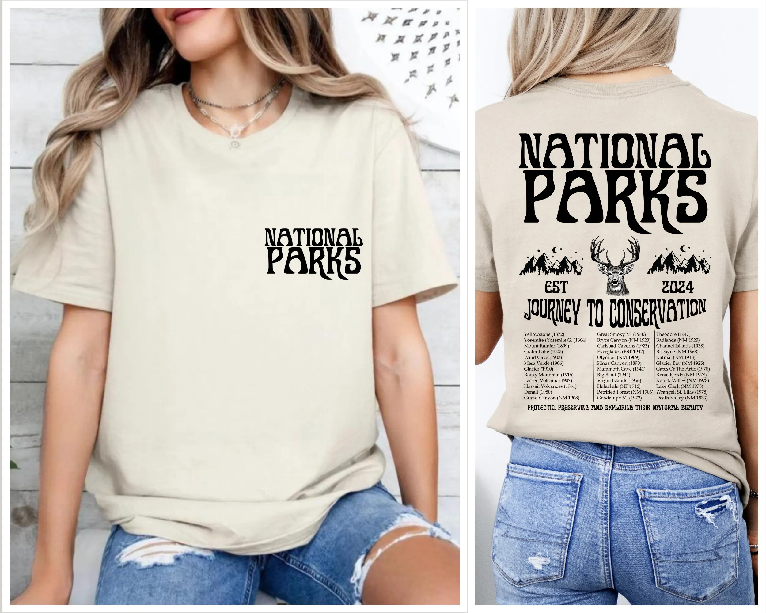National Parks T Shirt Us Park - Outdoor Camping Yosemite recension och pris