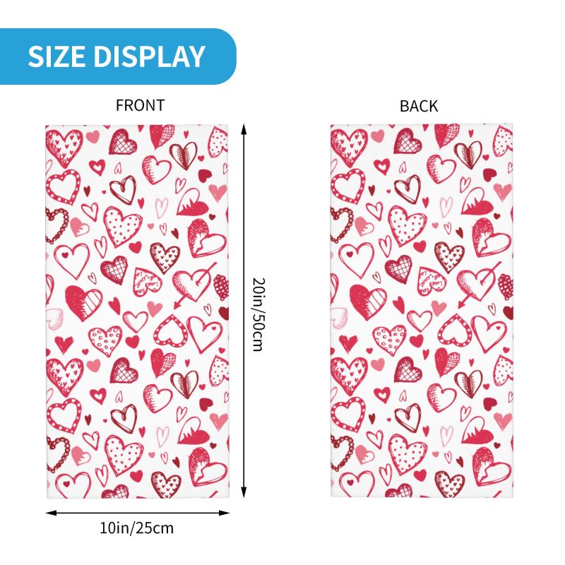Pink Red Love Hearts Bandana N - Trekking Gaiters recension och pris
