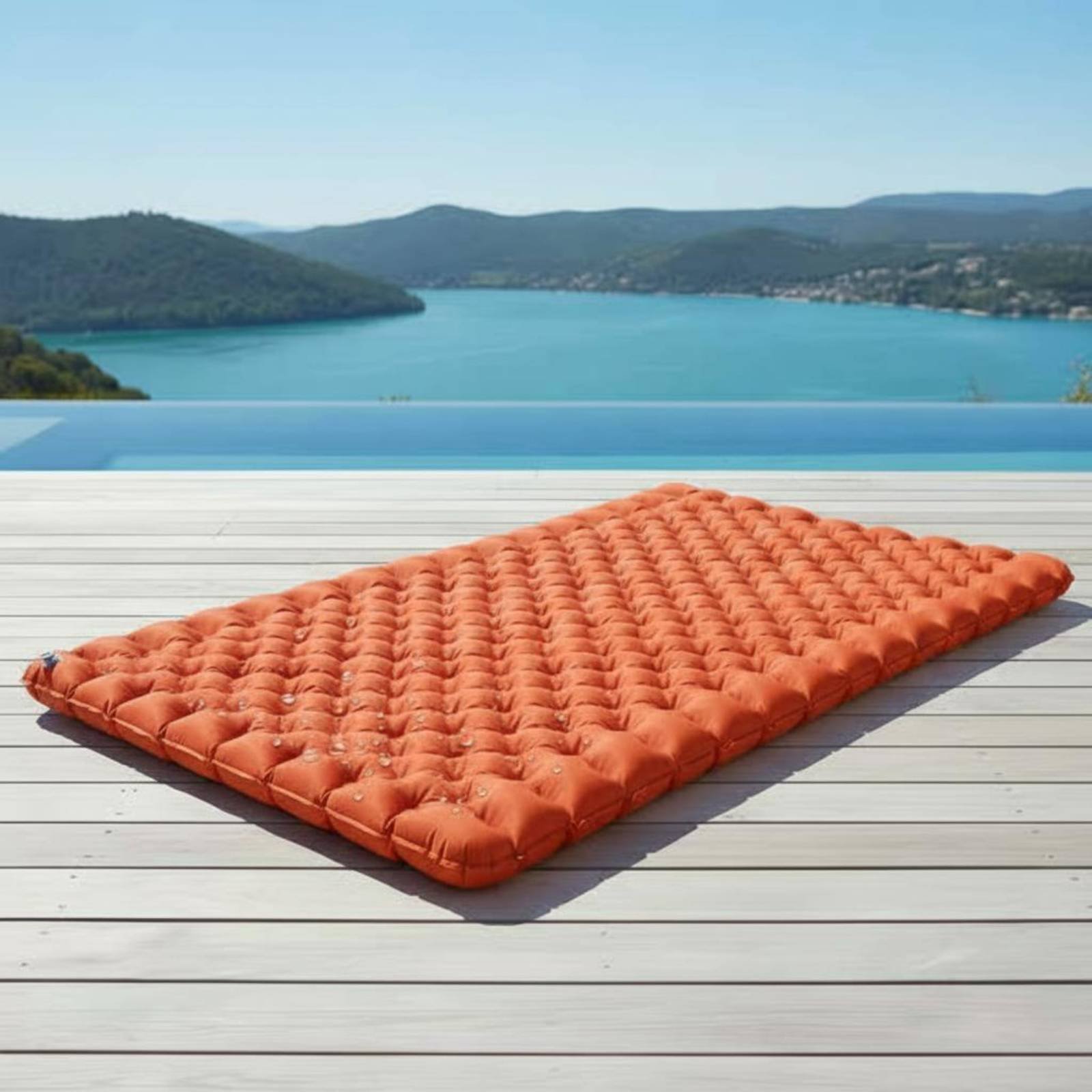 Inflatable Camping Mat Nylon T - Outdoor Camping Carpet recension och pris
