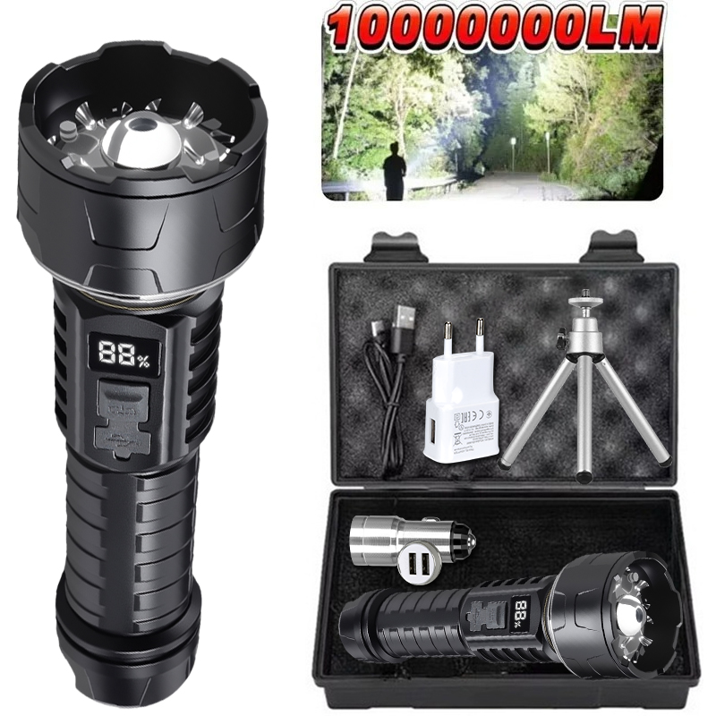 COB LED Flashlight Rechargeabl - Outdoor Camping Lampe recension och pris