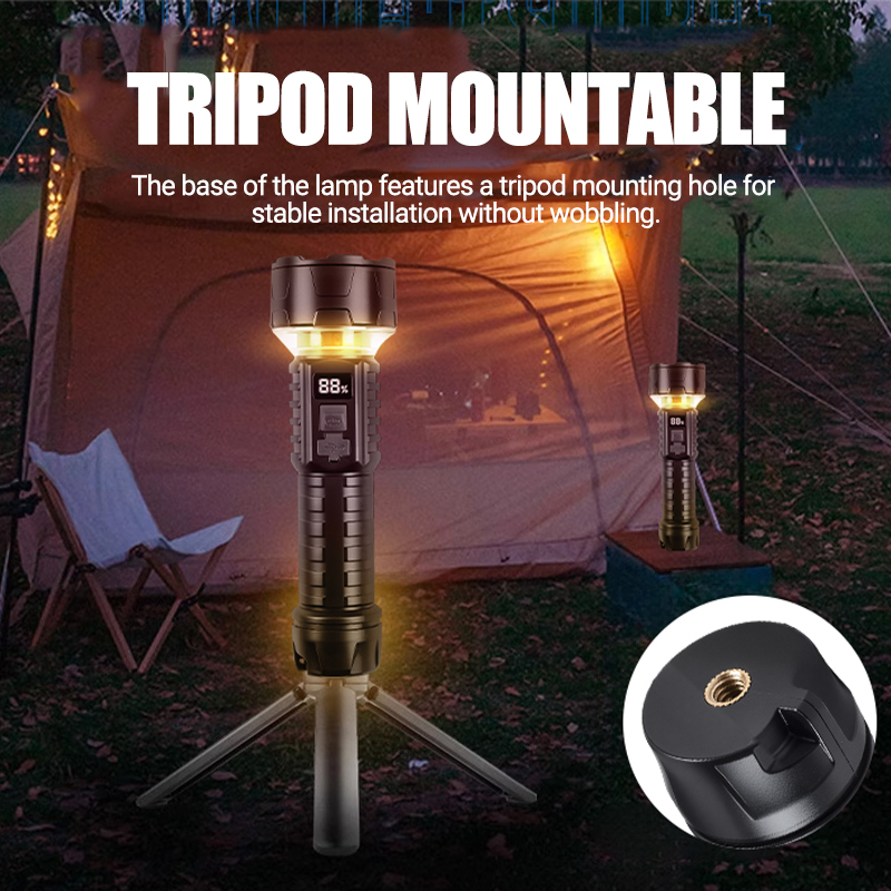 COB LED Flashlight Rechargeabl - Outdoor Camping Lampe recension och pris