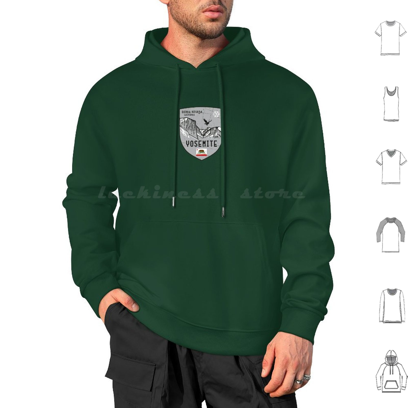 Yosemite California Emblem Hoo - Outdoor Camping Yosemite recension och pris