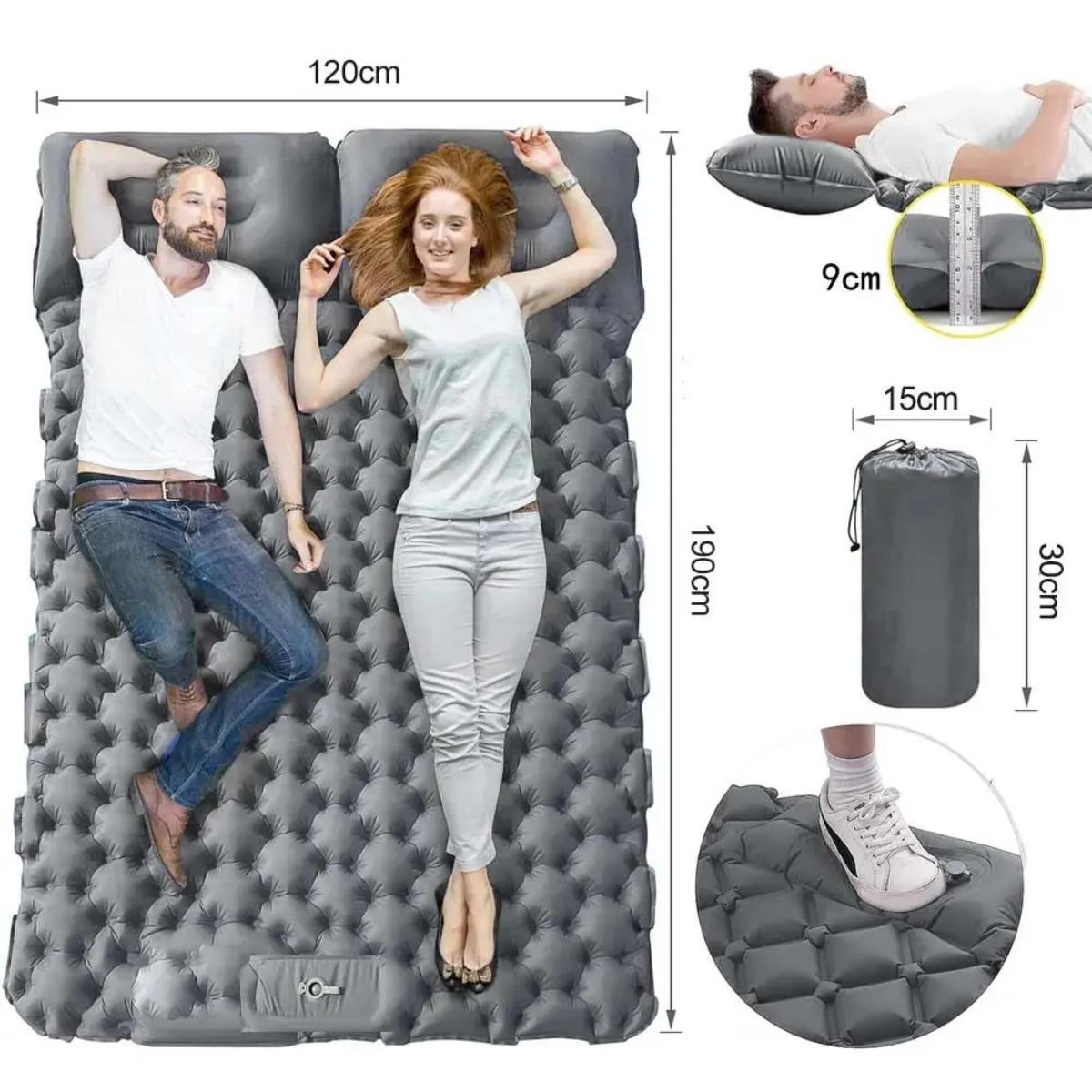 Single & Double Inflatable Air - Outdoor Camping Carpet recension och pris
