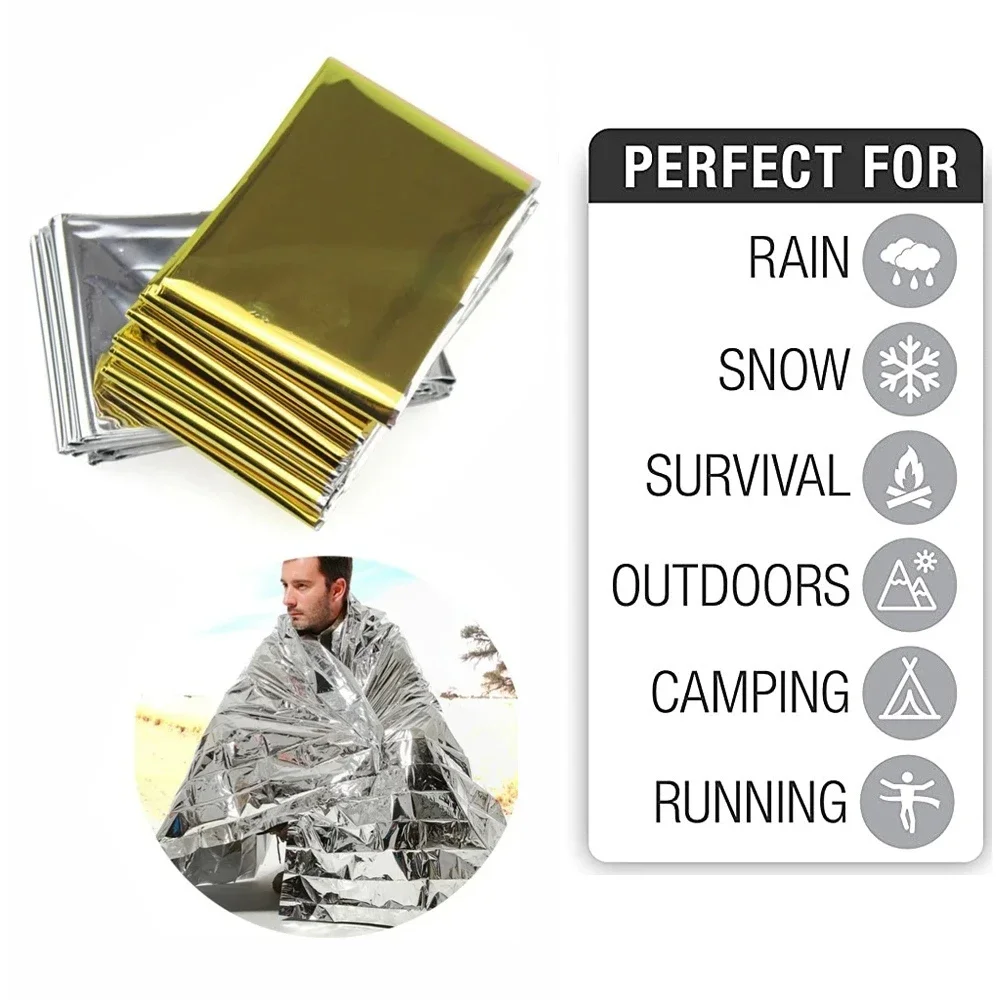 5Pcs Emergency Thermal Blanket - Outdoor Camping Carpet recension och pris