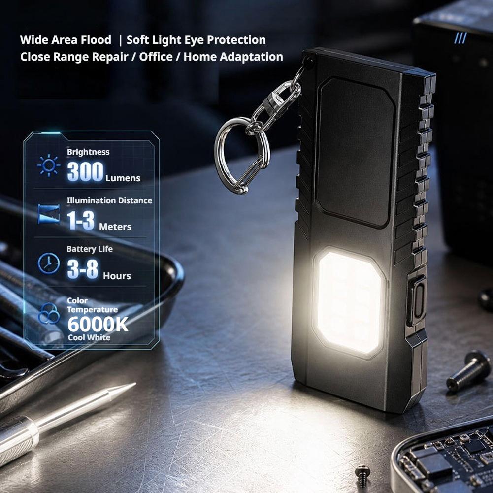 Mini Edc Keychain Flashlight U - Outdoor Camping Tools recension och pris